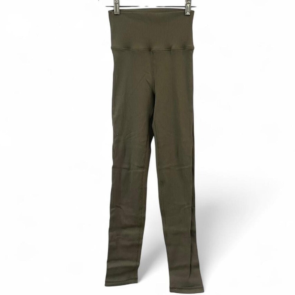 Aerie Women's Green and Khaki Leggings - Picture 2 of 8